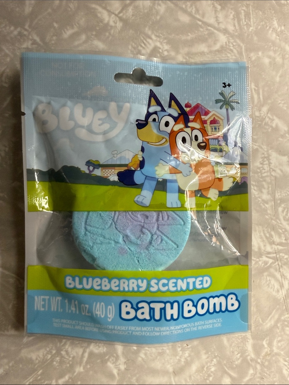 Disney Bluey Blueberry Scented Bath Bomb - Blue